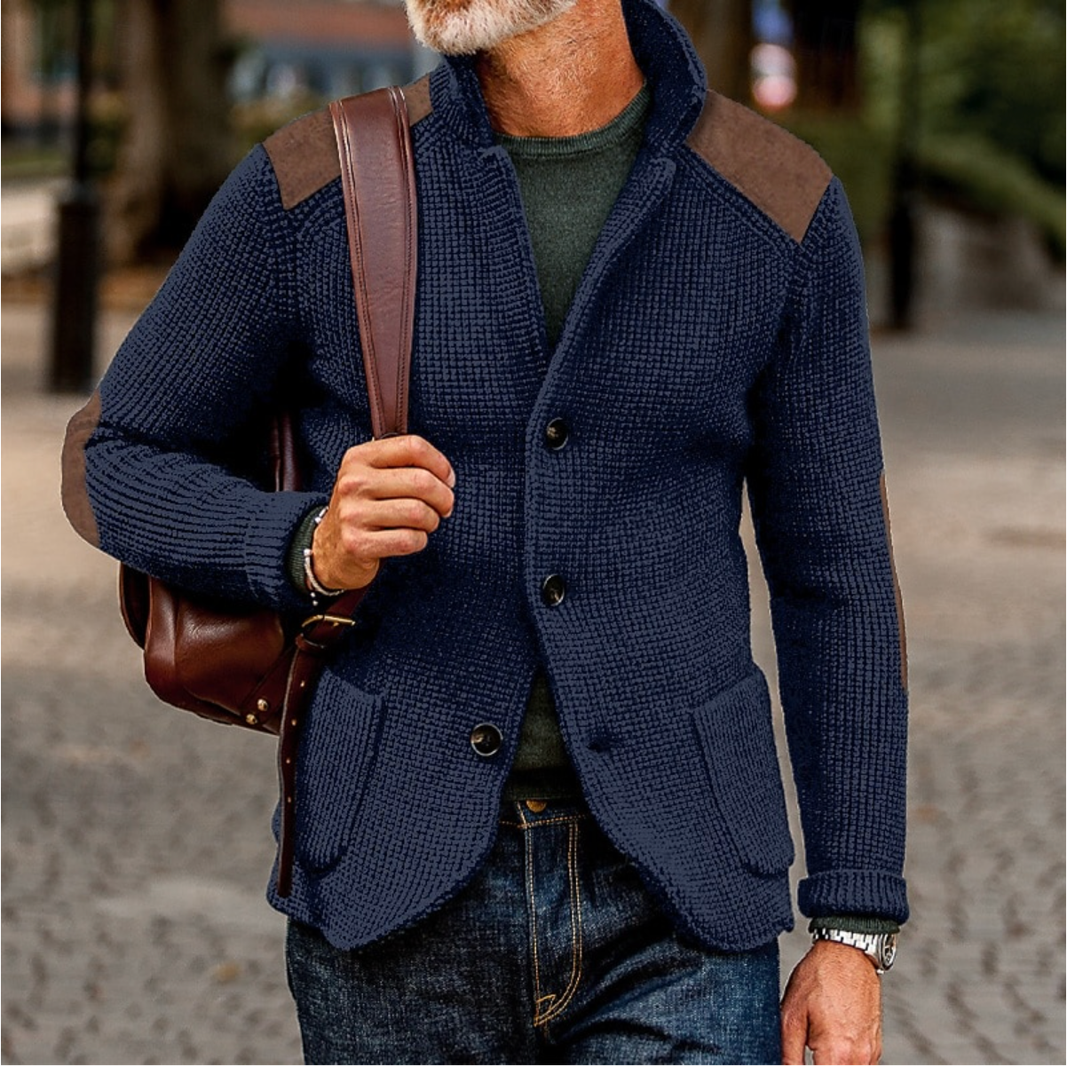 Cardigan Uomo Caldo Autunno Inverno Stile Classico - Brentozzi