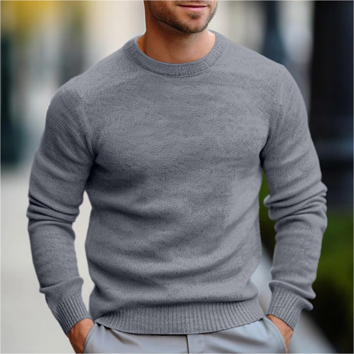 Maglione Uomo Girocollo Casual Morbido e Confortevole - Brentozzi