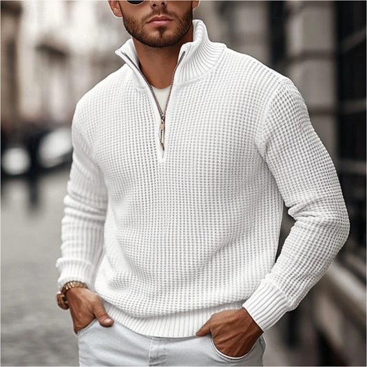 Maglione Uomo con Zip Leggero e Comfortevole - Brentozzi