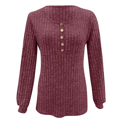 Donna in Maglia Testurizzata Slim Fit