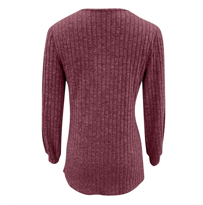 Donna in Maglia Testurizzata Slim Fit