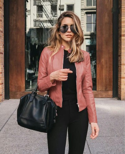 Giacca Biker Donna in Ecopelle Stile Moderno