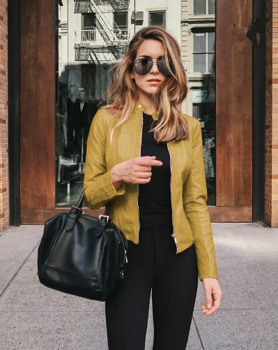 Giacca Biker Donna in Ecopelle Stile Moderno