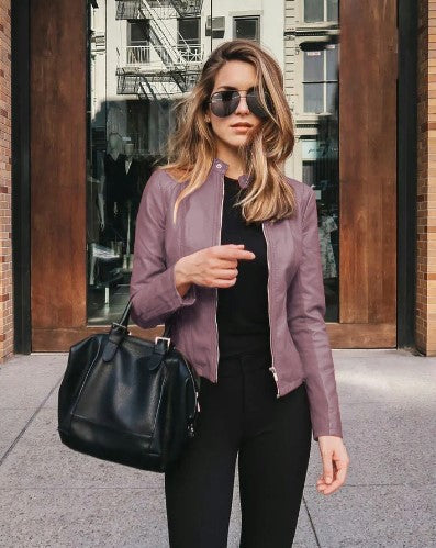 Giacca Biker Donna in Ecopelle Stile Moderno