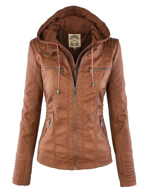 Giacca Donna Casual con Cappuccio Comfort Fit