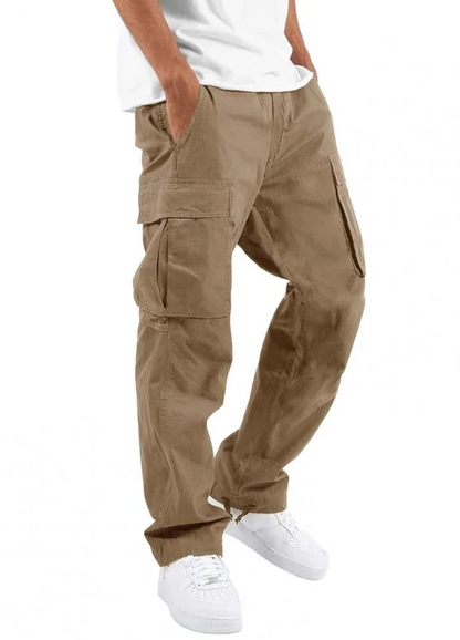Pantaloni Cargo Uomo in Tessuto Stretch Lunghezza Regolare - Brentozzi