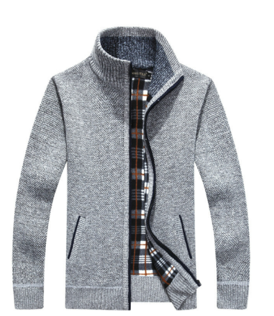 Cardigan Uomo Corto con Zip