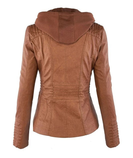 Giacca Donna Casual con Cappuccio Comfort Fit