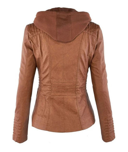 Giacca Donna Casual con Cappuccio Comfort Fit