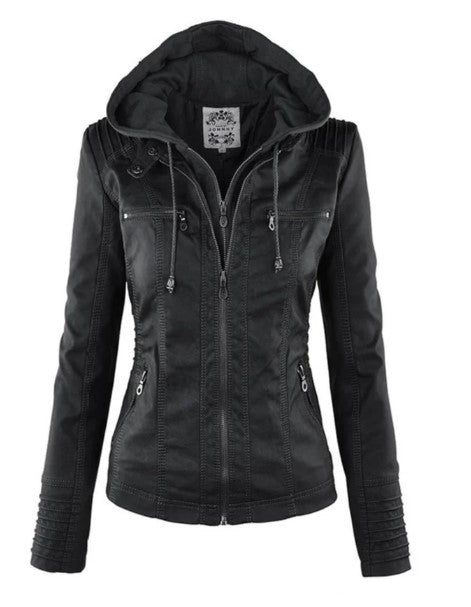 Giacca Donna Casual con Cappuccio Comfort Fit