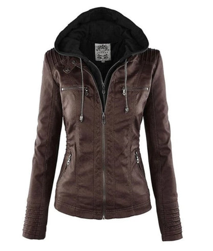 Giacca Donna Casual con Cappuccio Comfort Fit - Brentozzi