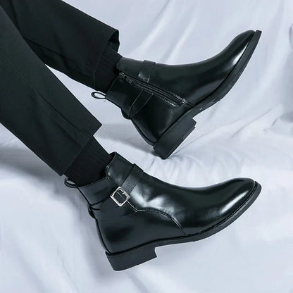 Stivali Chelsea Uomo Design Classico Caviglia