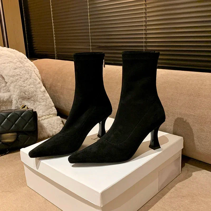 Stivaletto Donna Punta Stretta Elegante