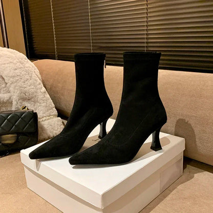 Stivaletto Donna Punta Stretta Elegante