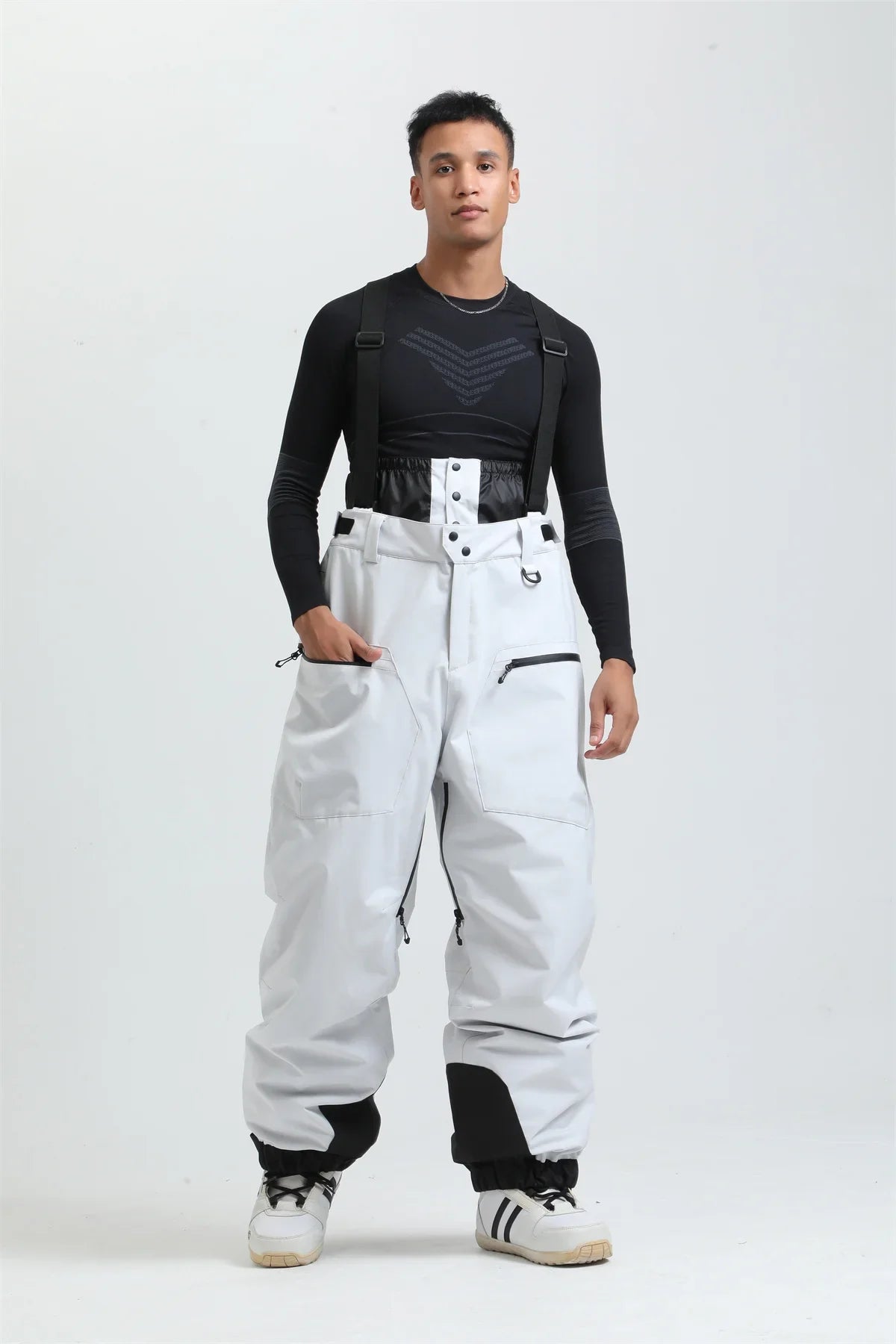 Pantaloni Sci Unisex con Bretelle Funzionali Invernali