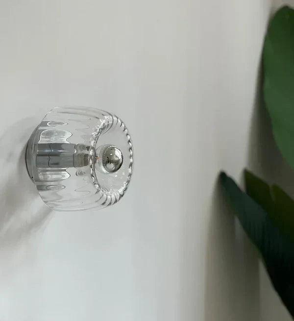 Lampada da Parete Design Vetro Effetto Raggi Moderna