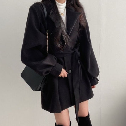 Cappotto Mezza Lunghezza Donna Elegante Sagomato Classico