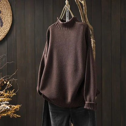 Maglione Donna Dolcevita Morbido Vestibilità Ampia