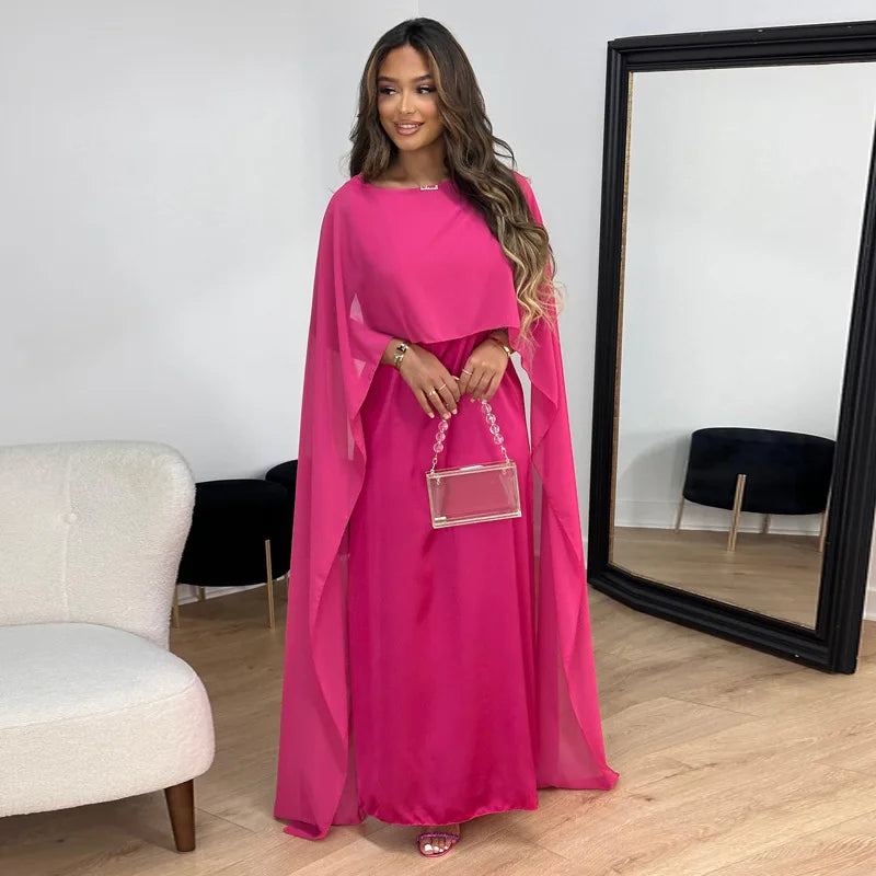 Abito Maxi Donna in Satin Elegante
