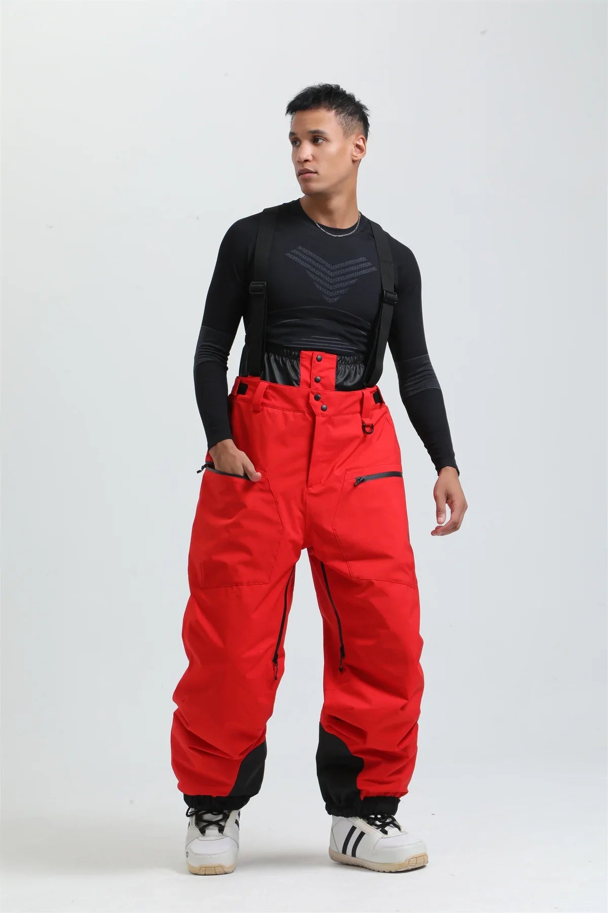 Pantaloni Sci Unisex con Bretelle Funzionali Invernali