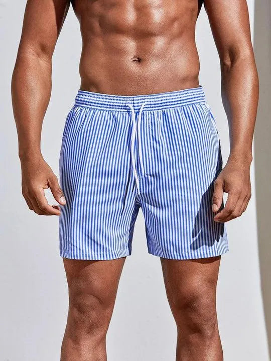 Costume da Bagno Uomo a Righe Taglio Classico Estivo