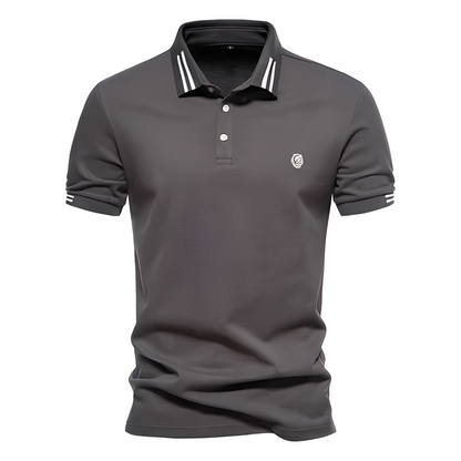 Polo Uomo Elegante Manica Corta Classica