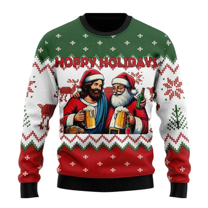 Maglione Uomo con Motivo Design Taglio Moderno