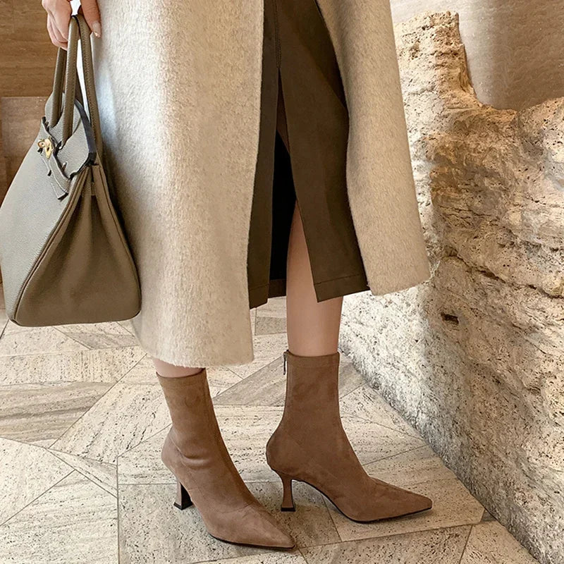 Stivaletto Donna Punta Stretta Elegante