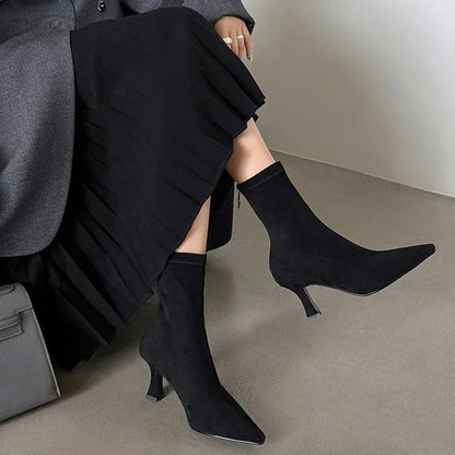 Stivaletto Donna Punta Stretta Elegante