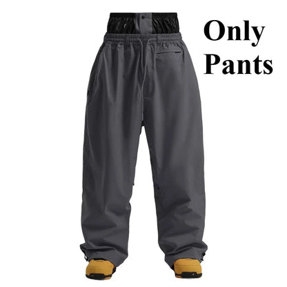 Pantaloni Uomo Tessuto Morbido Gamba Larga Tasche