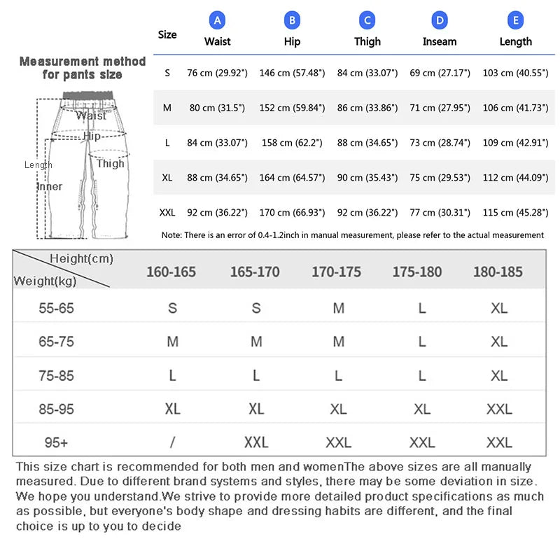 Pantaloni Unisex in Tessuto Elastico Vita Alta Vestibilità Ampia