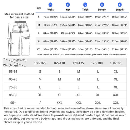 Pantaloni Unisex in Tessuto Elastico Vita Alta Vestibilità Ampia