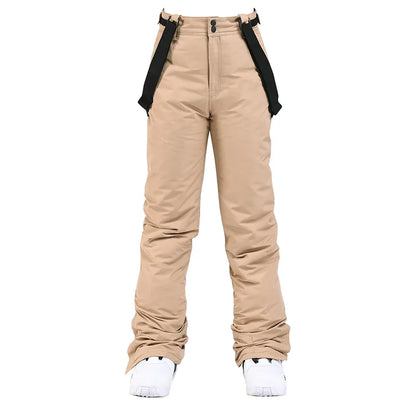 Pantaloni Sci Unisex con Bretelle Invernali Impermeabili