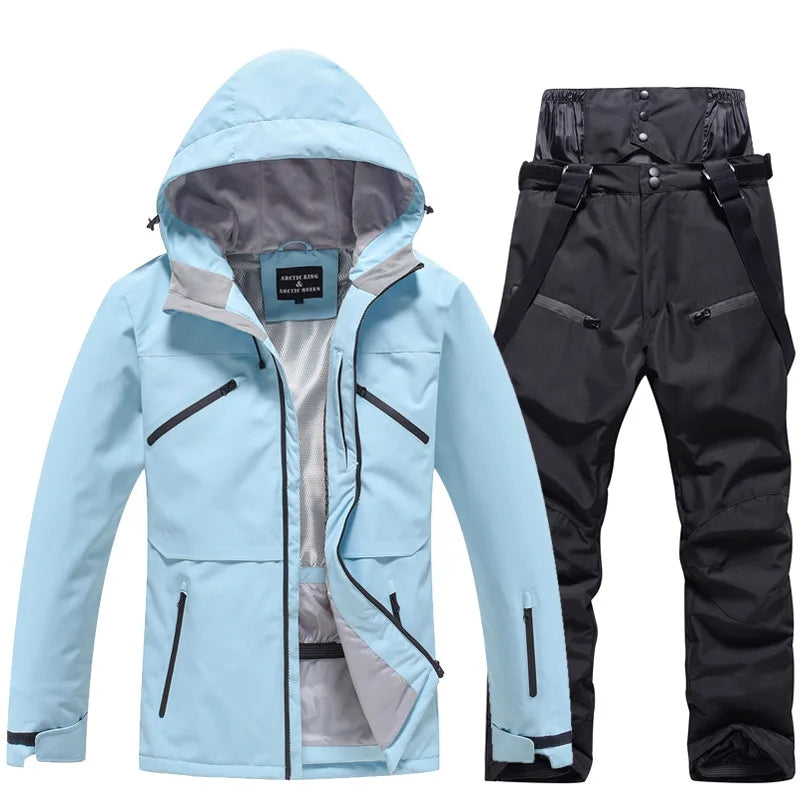Tuta Sci Unisex Due Pezzi Giacca Pantaloni