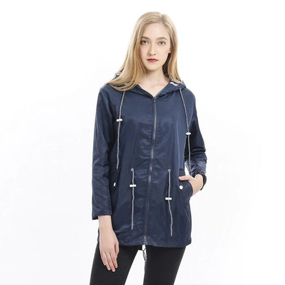 Giacca Invernale Donna Impermeabile Lunghezza Lunga