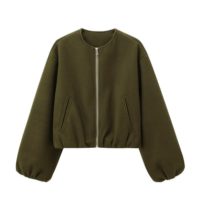 Giacca Donna Corto con Zip Frontale