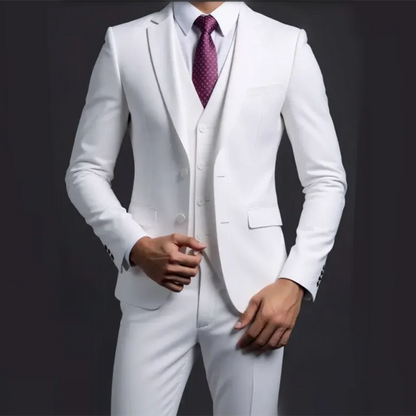 Abito Tre Pezzi Uomo Slim Fit Due Bottoni - Vesarelli