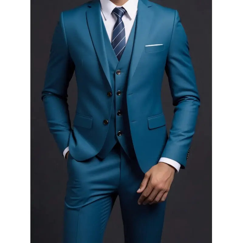 Sebastiano | Completo Uomo Tre Pezzi Slim Fit Due Bottoni 13