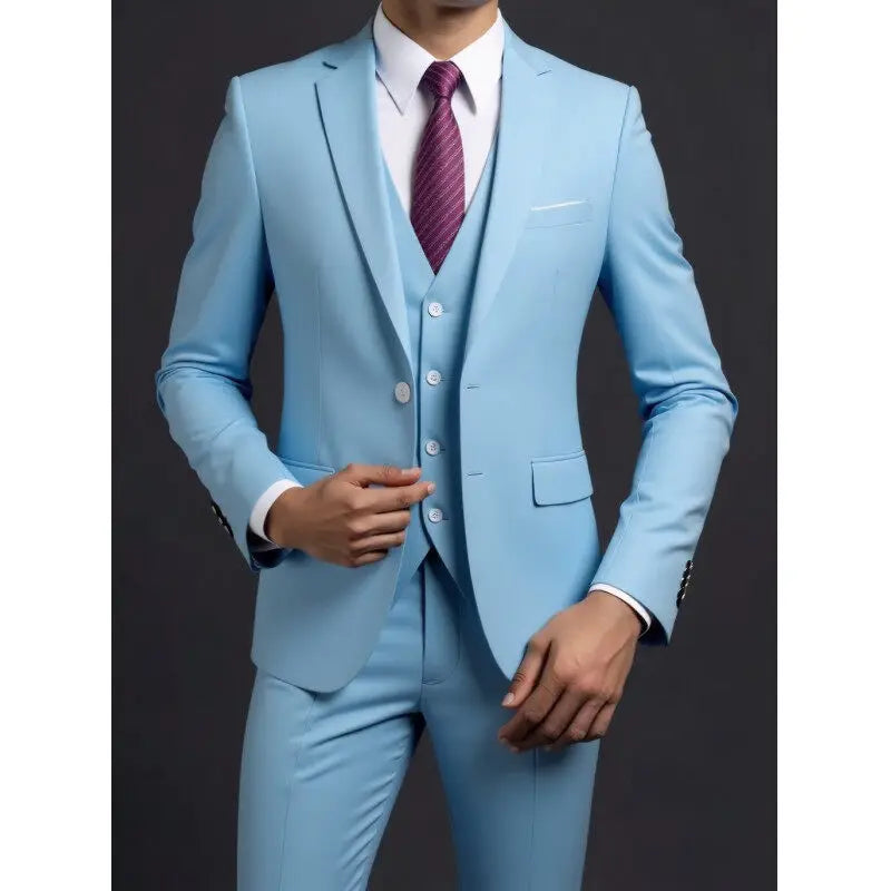 Sebastiano | Completo Uomo Tre Pezzi Slim Fit Due Bottoni 14