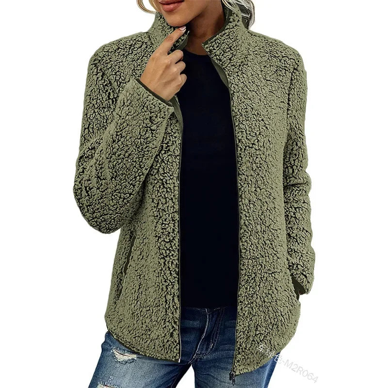 Giacca Donna in Pile Morbido Calda Outdoor