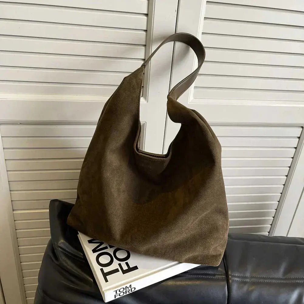Borsa Tote Donna in Camoscio Stile Classico