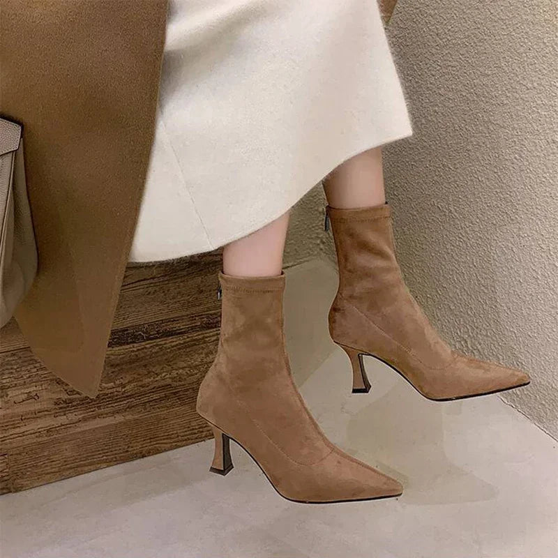 Stivaletto Donna Punta Stretta Elegante