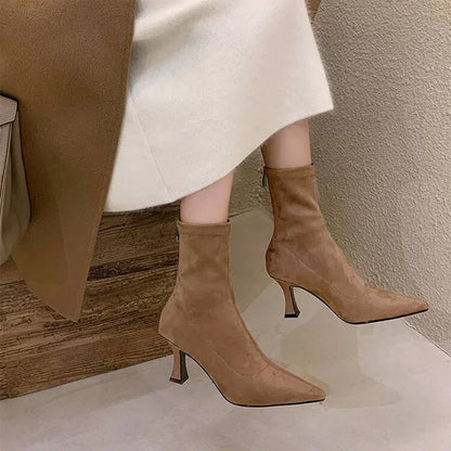Stivaletto Donna Punta Stretta Elegante
