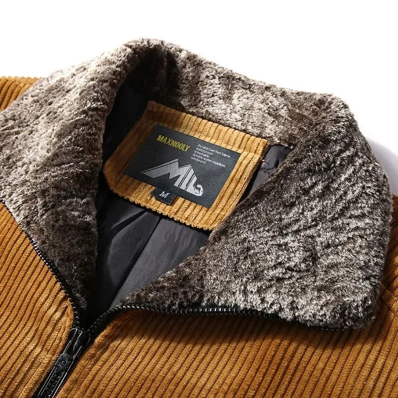 Giacca Invernale Uomo Collo Sagomato Vestibilità Regular