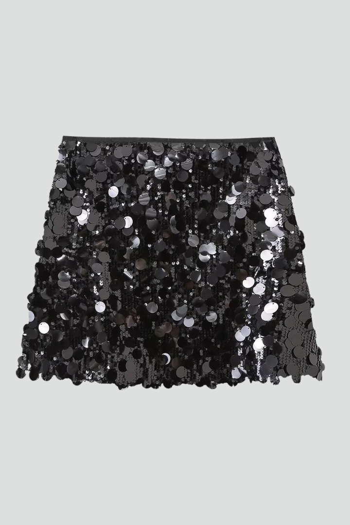 Gonna Mini Donna con Paillettes Brillanti - Brentozzi