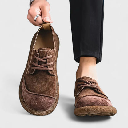 Sergio | Uomo Scarpa Casual Stringata Scamosciata Punta Tonda 1