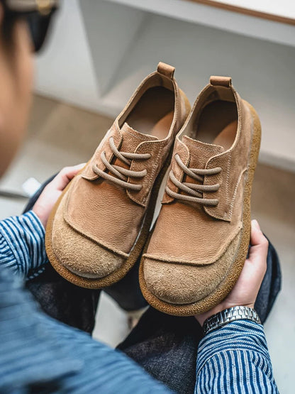 Sergio | Uomo Scarpa Casual Stringata Scamosciata Punta Tonda 5