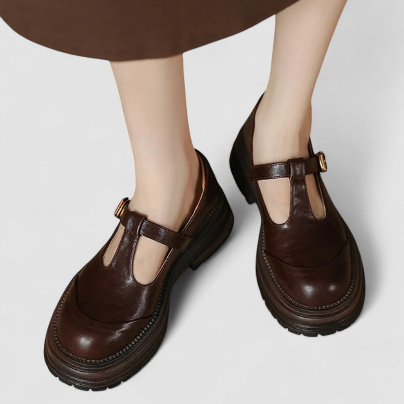 Scarpe Donna Casual Platform con Cinturino a T - Brentozzi