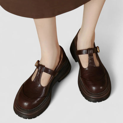 Scarpe Donna Casual Platform con Cinturino a T - Brentozzi