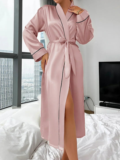 Kimono Donna in Raso con Cintura Vestibilità Elegante